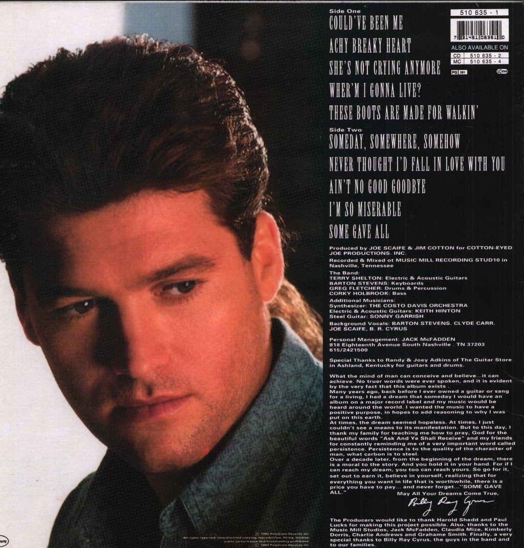 Billy Ray Cyrus - Some Gave All - Lp