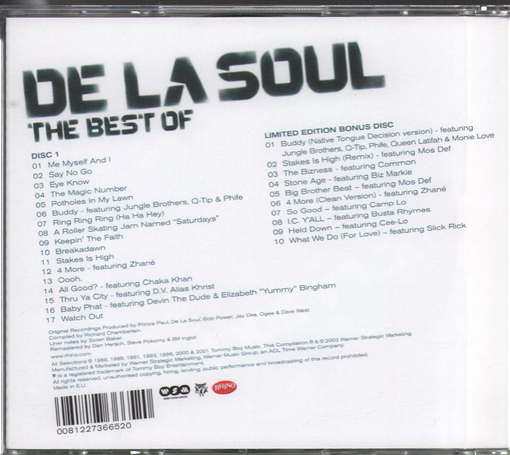 De La Soul - Best Of - Double Cd
