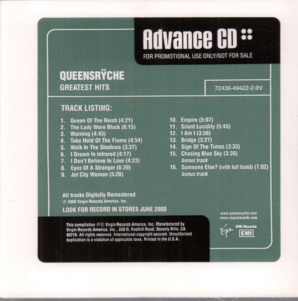 Queensrÿche - Greatest Hits - Cd