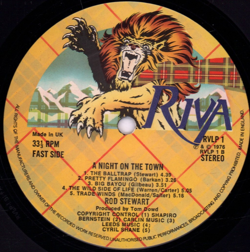 Rod Stewart - A Night On The Town - Lp