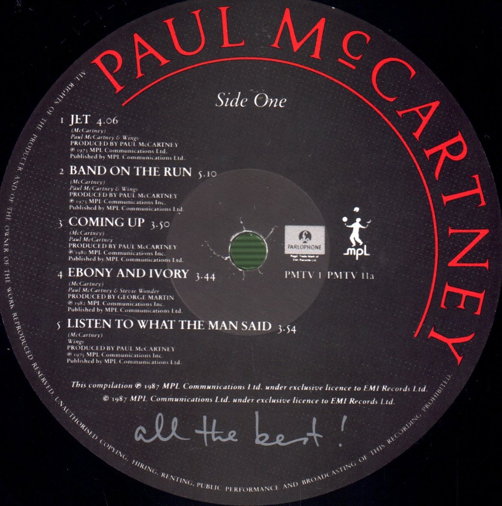 Paul McCartney - All The Best - Double Lp