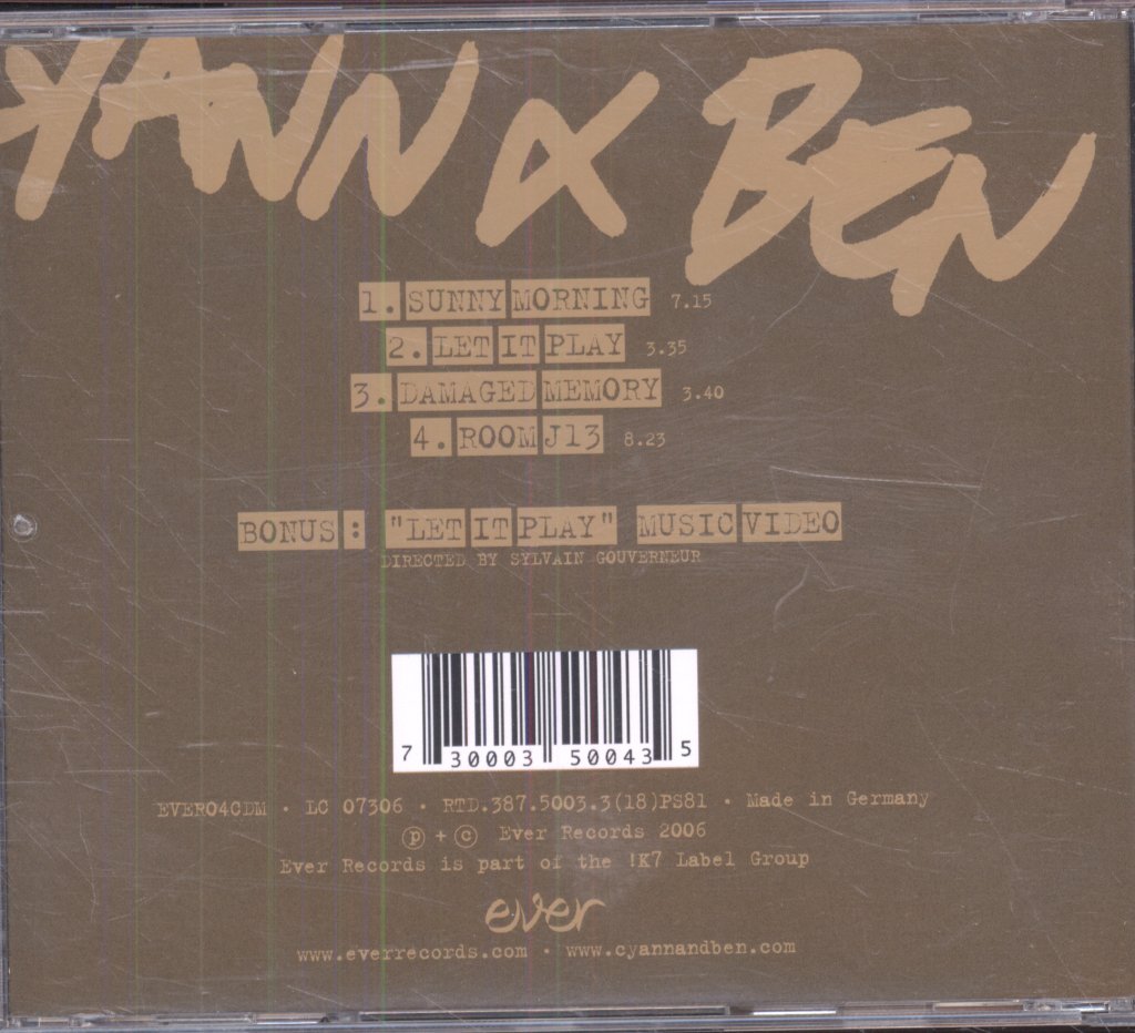 Cyann And Ben - Sunny Morning E.P. - Cd