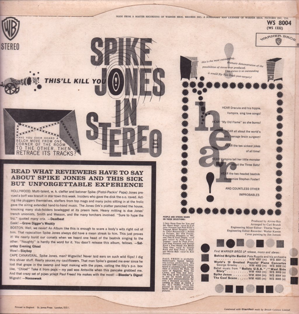 Spike Jones - Spike Jones In Stereo - Lp