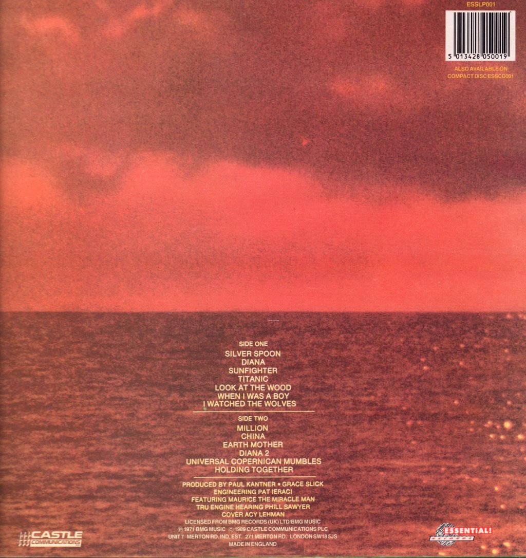 Paul Kantner And Grace Slick - Sunfighter - Lp