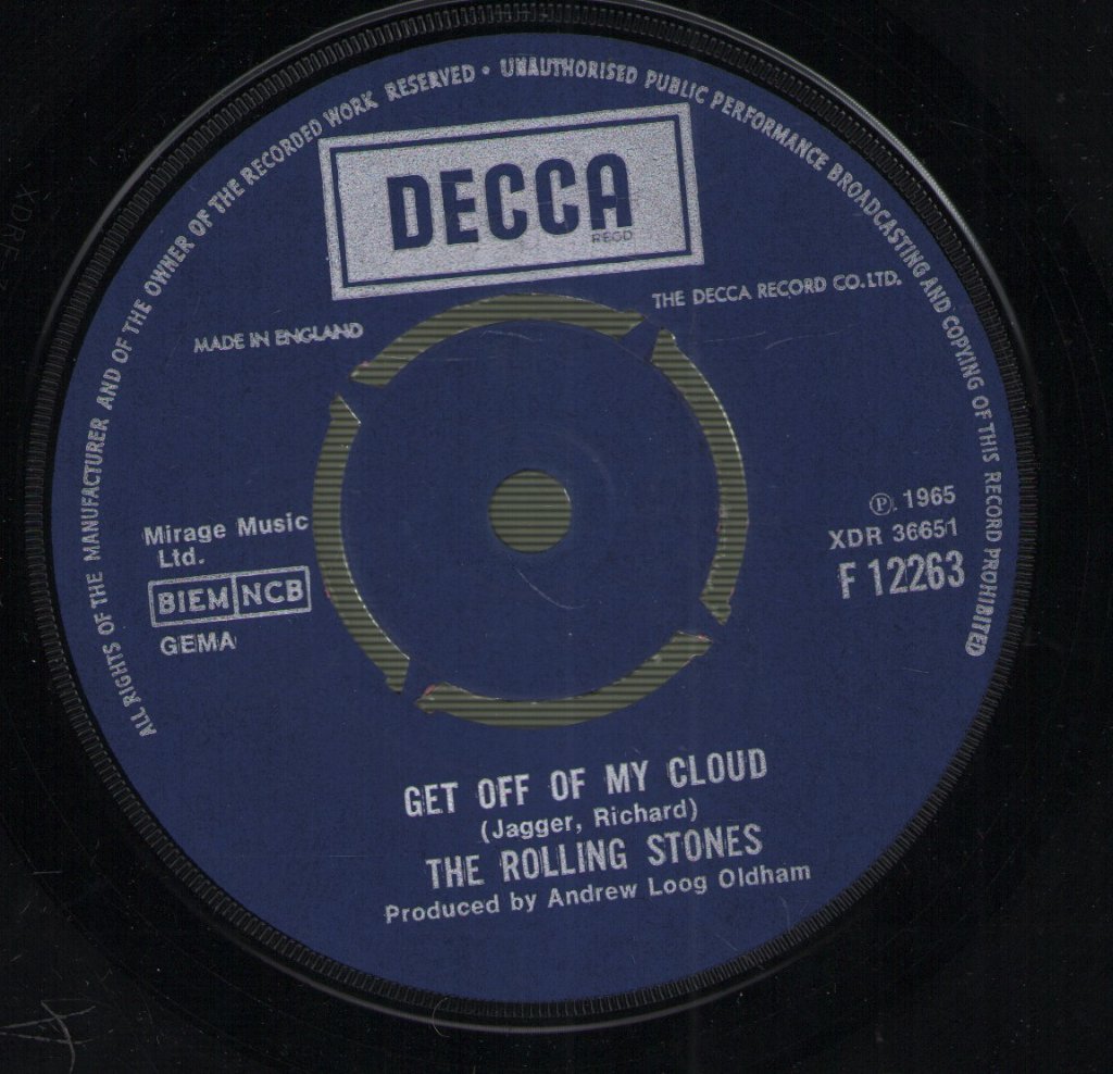 Rolling Stones - Get Off Of My Cloud - 7 Inch
