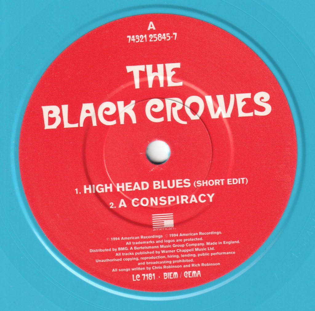 Black Crowes - High Head Blues - 7 Inch