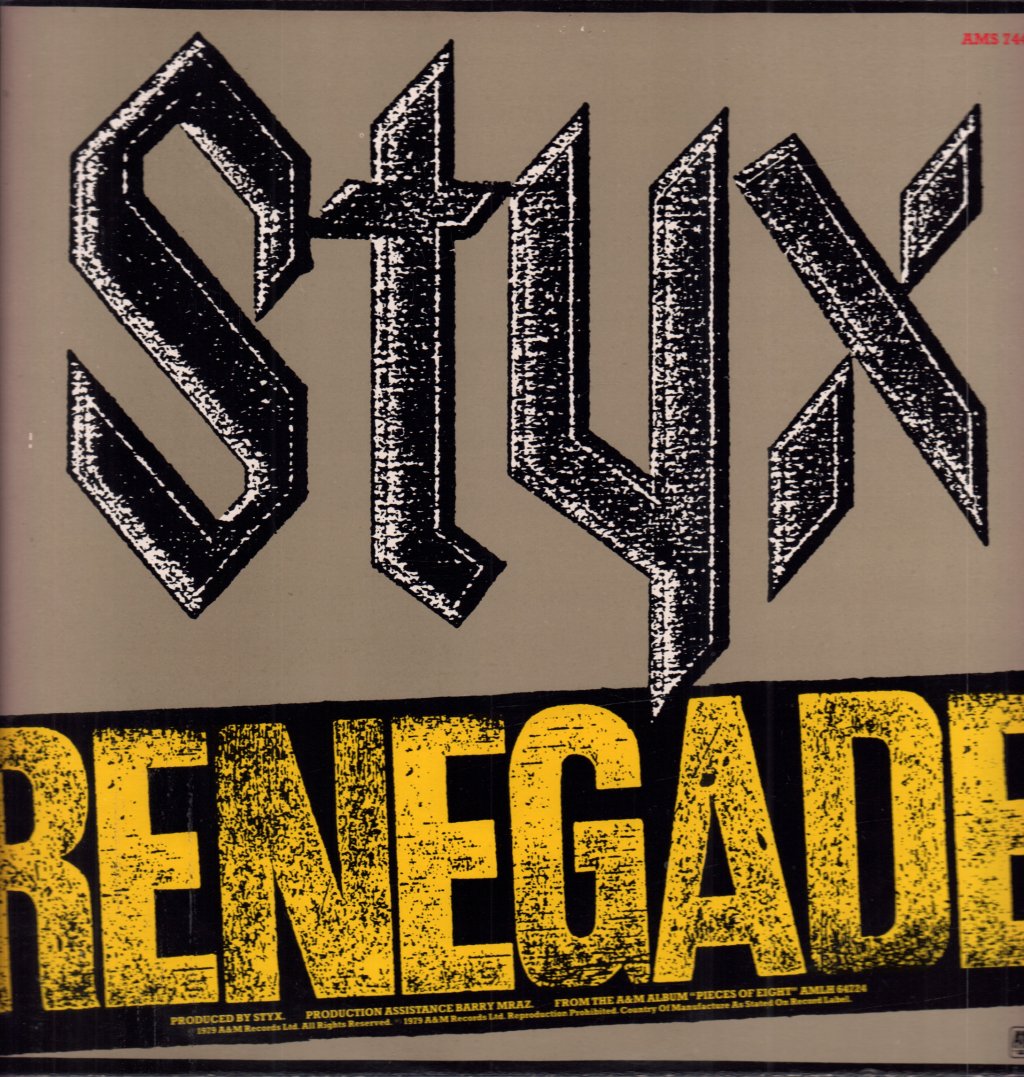 Styx - Renegade - 12 Inch