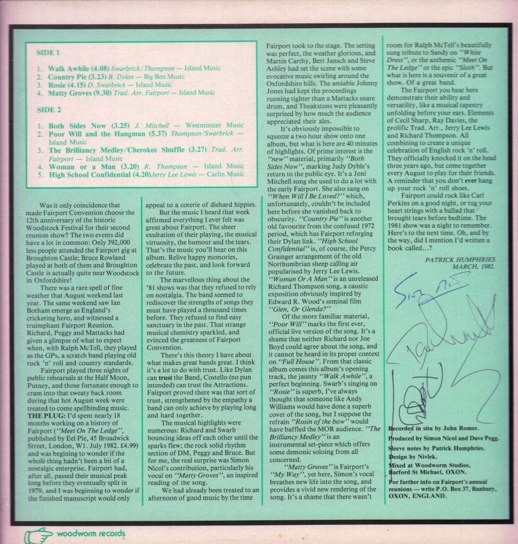 Fairport Convention - Moat On The Ledge - Lp