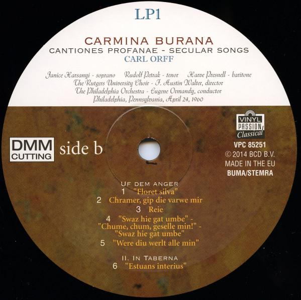Carl Orff - Carmina Burana - Double Lp