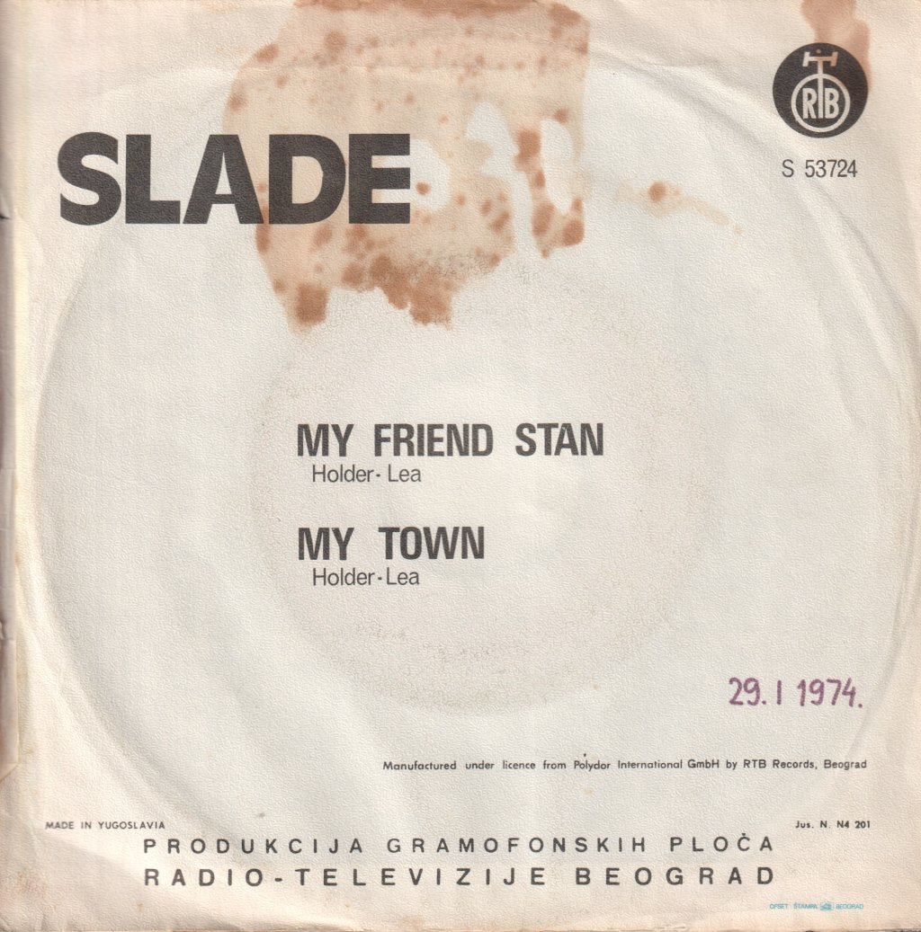 Slade - My Friend Stan - 7 Inch