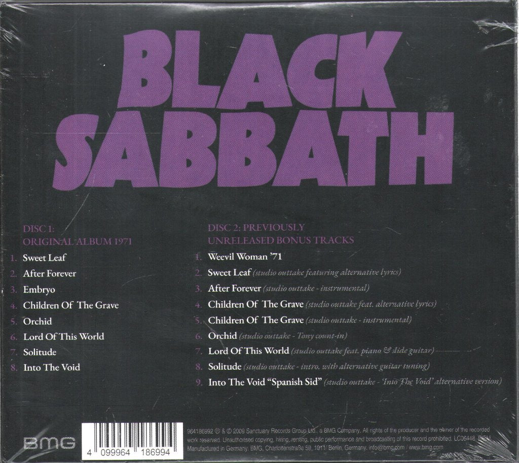 Black Sabbath - Master Of Reality - Double Cd