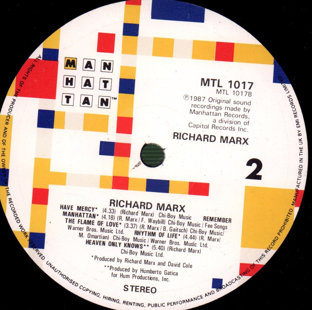 Richard Marx - Richard Marx - Lp