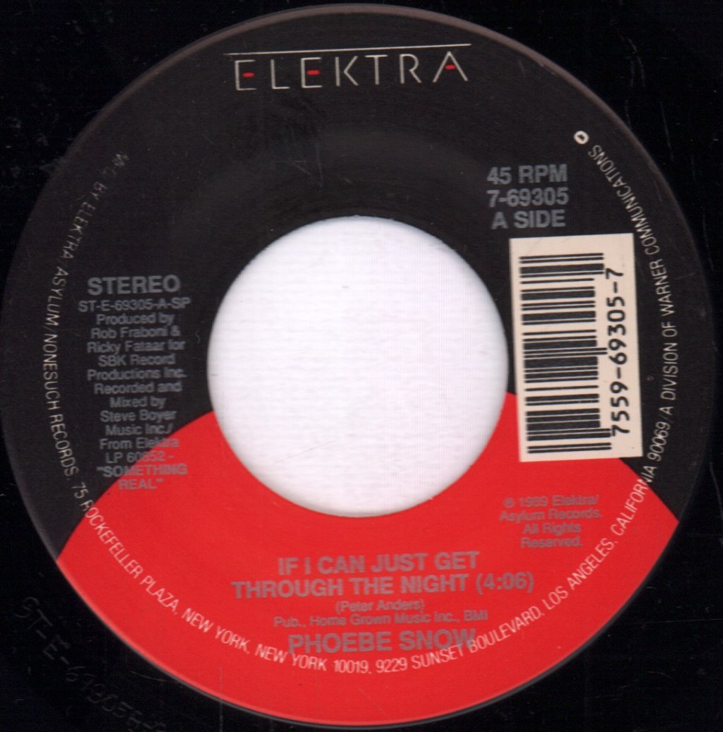 Phoebe Snow - If I Can Just Get Through The Night - 7 Inch
