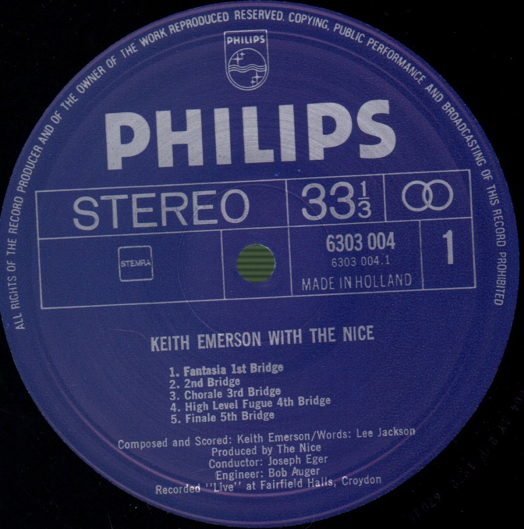 Keith Emerson With Nice - Keith Emerson With The Nice - Double Lp
