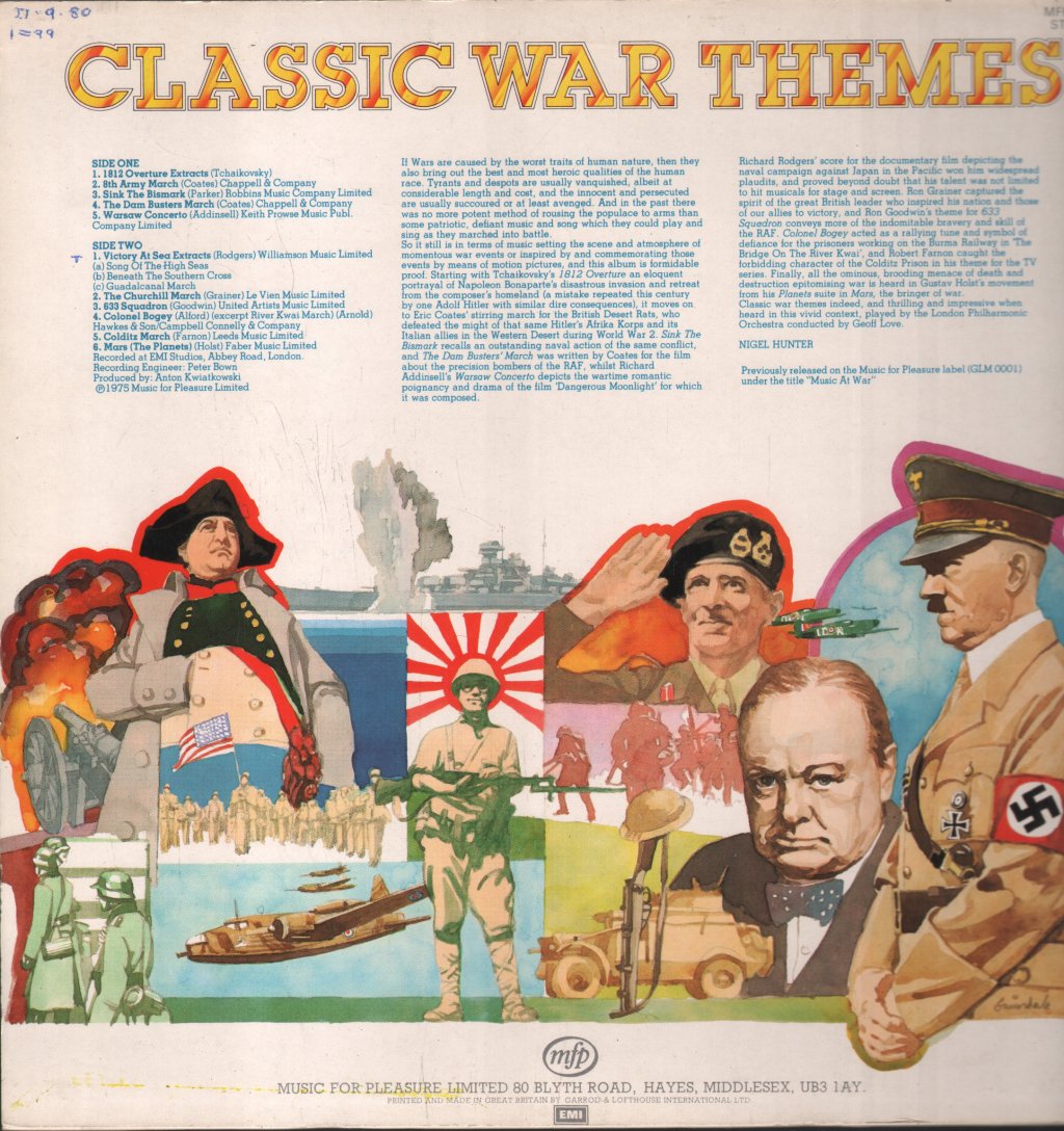 London Philharmonic Orchestra - Classic War Themes - Lp