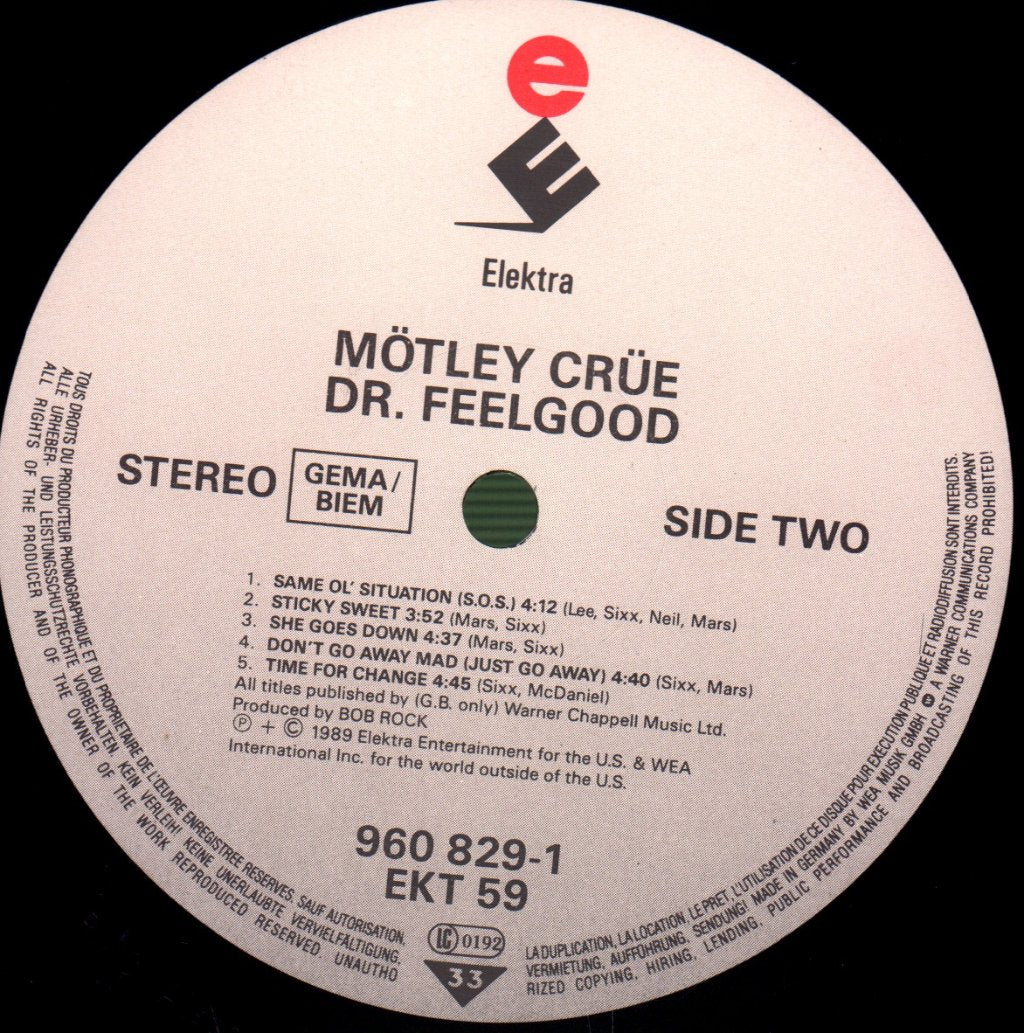 Motley Crue - Dr. Feelgood - Lp