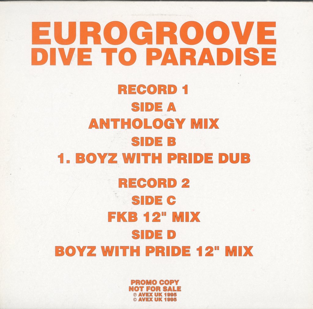 Eurogroove - Dive To Paradise - Double 12 Inch