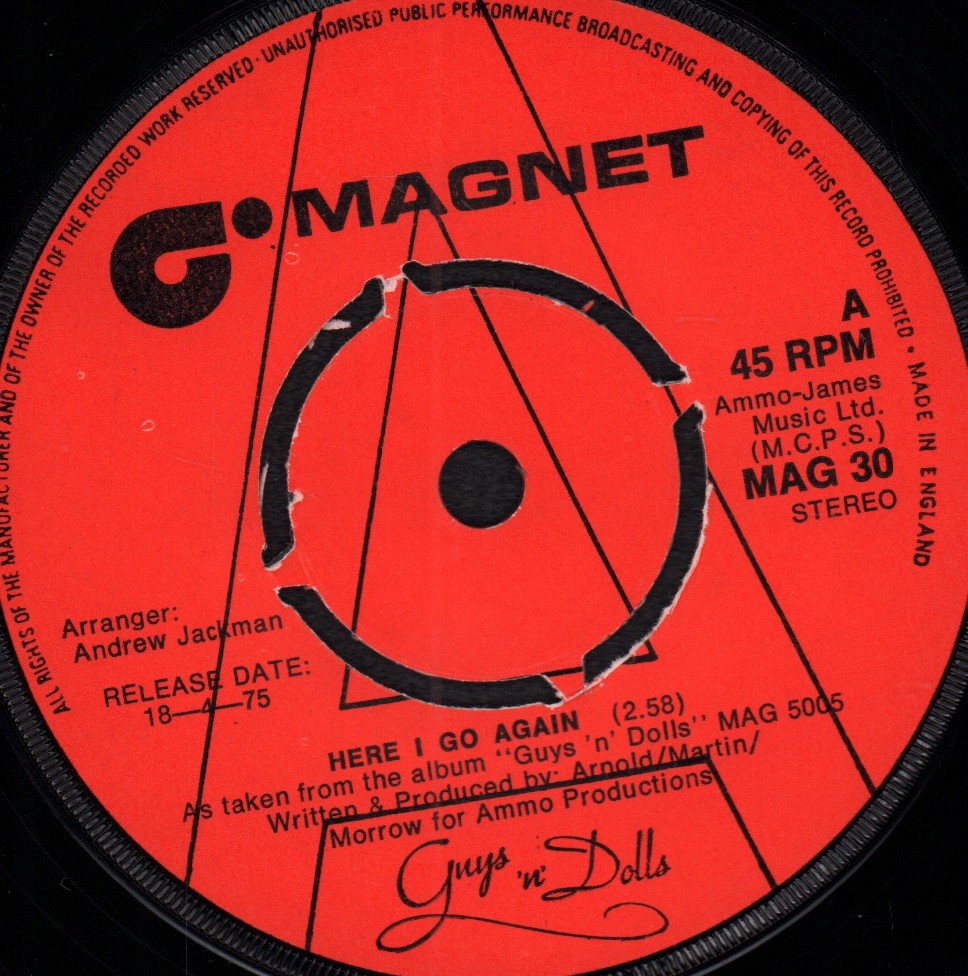 Guys N Dolls - Here I Go Again - 7 Inch