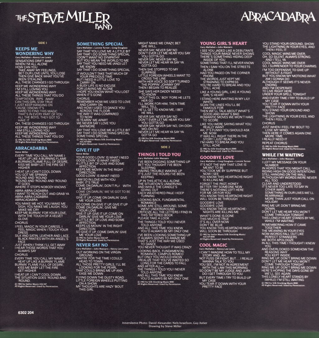 Steve Miller Band - Abracadabra - Lp