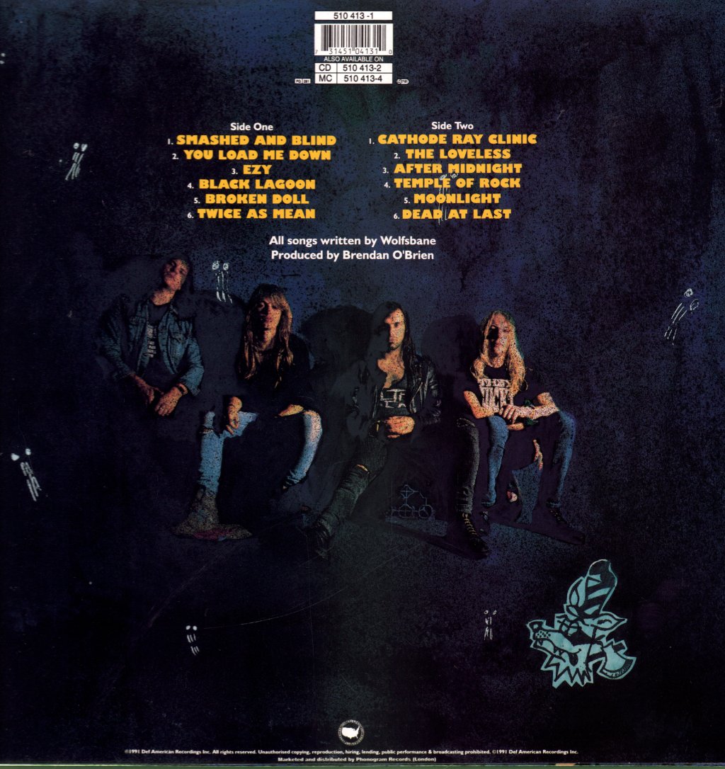 Wolfsbane - Down Fall The Good Guys - Lp