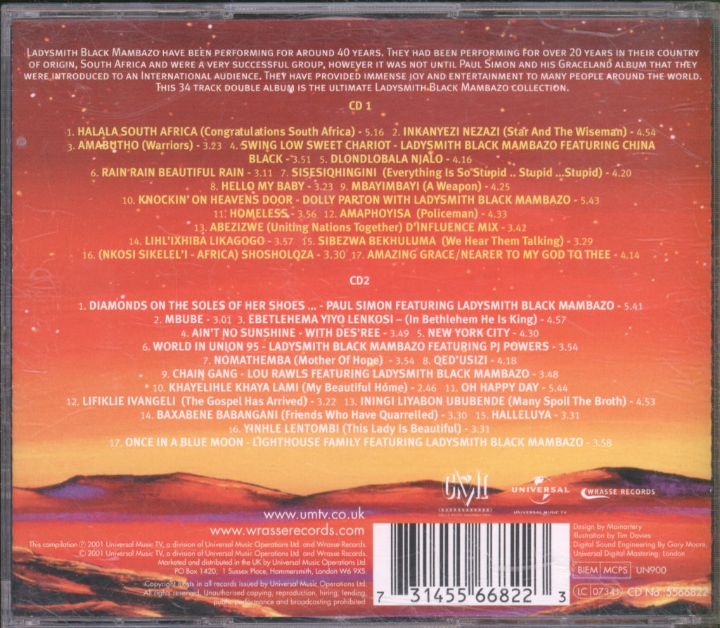 Ladysmith Black Mambazo - Ultimate Collection - Double Cd