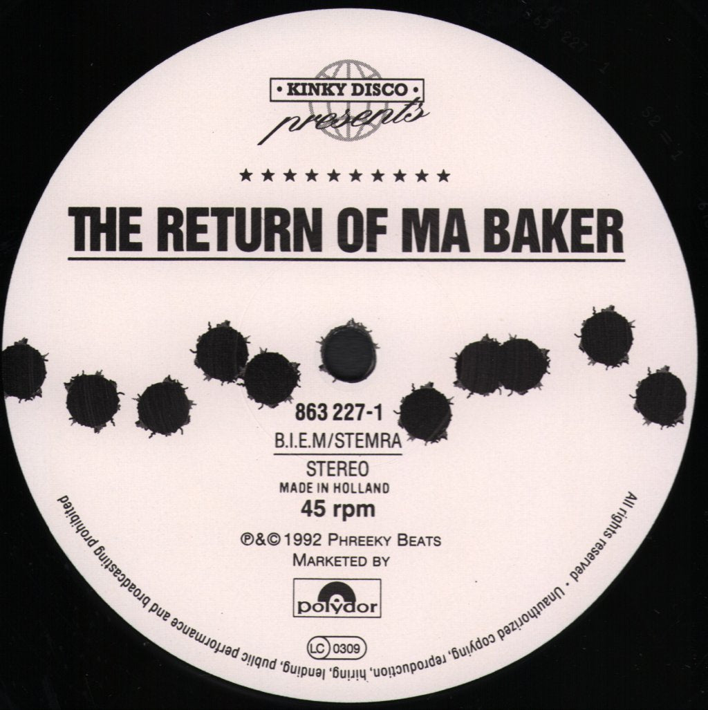 Kinky Disco - Return Of Ma Baker - 12 Inch