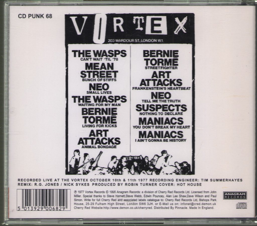 Various Artists - Live At The Vortex - Volume One - Cd
