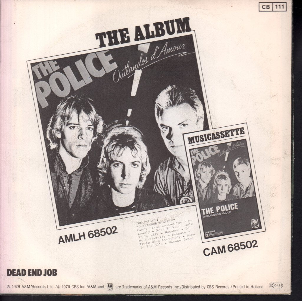 Police - Can't Stand Losing You - 7 Inch
