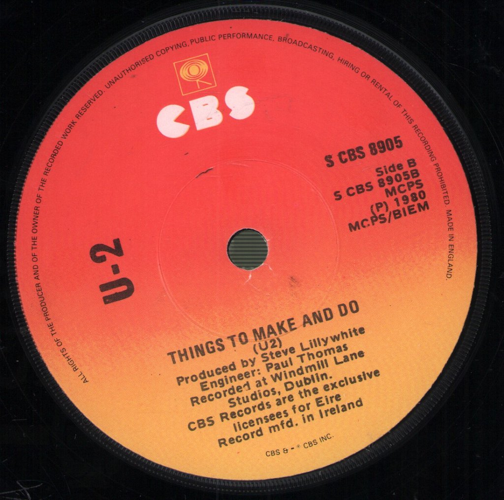 U2 - A Day Without Me - 7 Inch