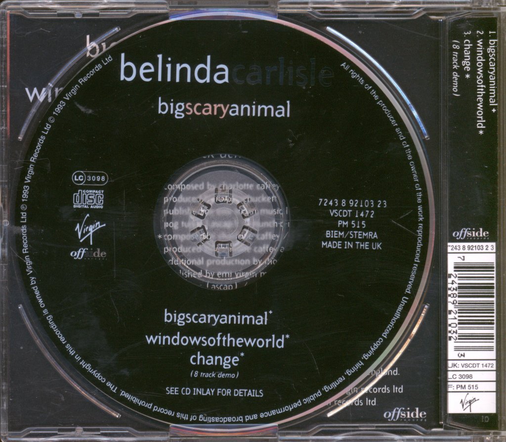 Belinda Carlisle - Big Scary Animal - Cd