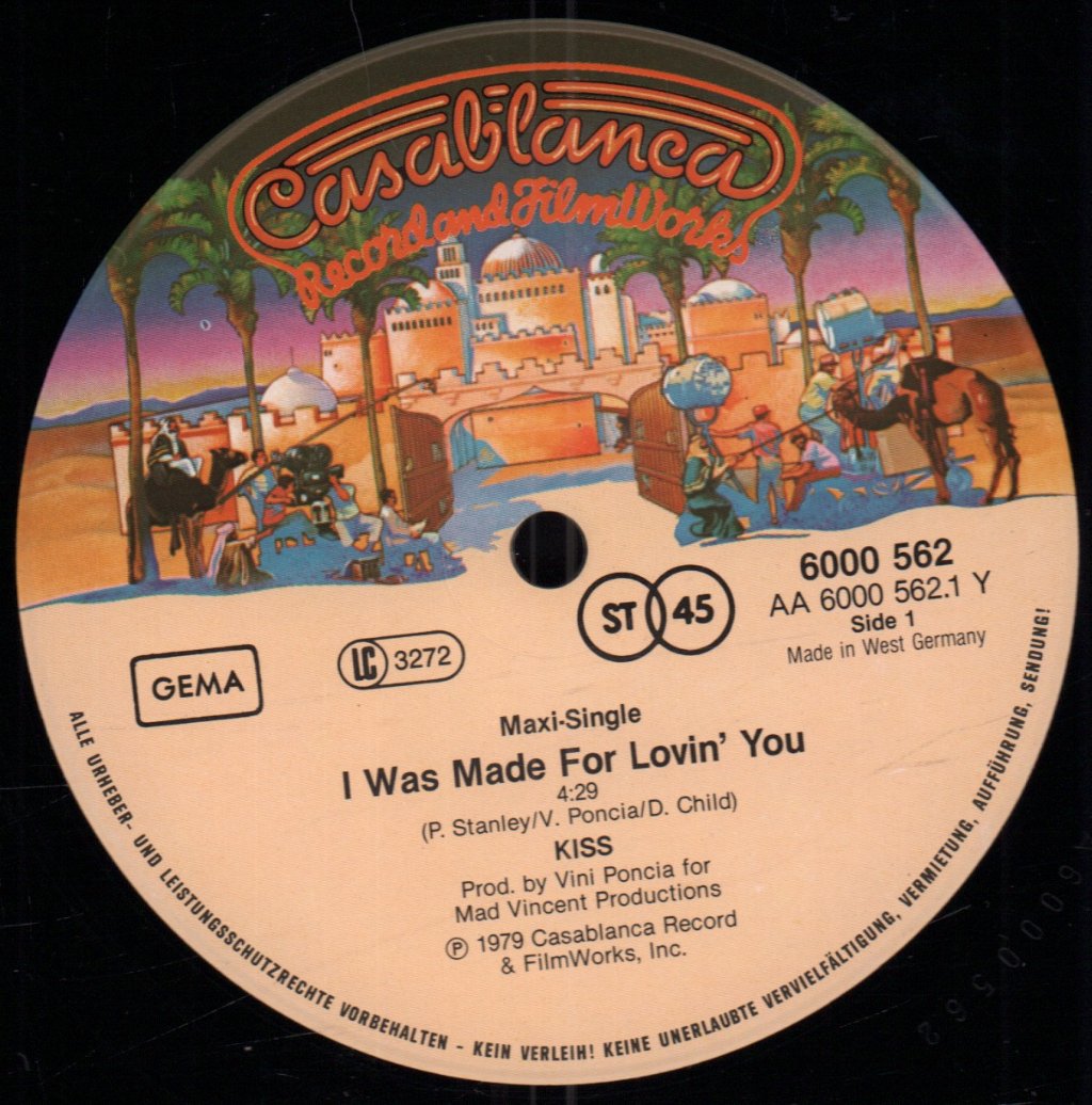 Kiss - I Was Made For Loving You - 12 Inch