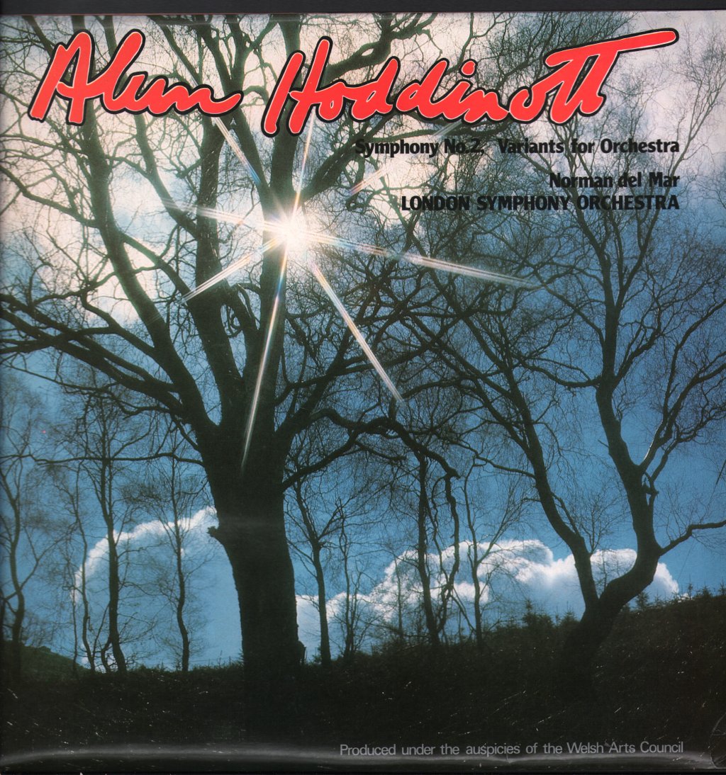 Norman Del Mar / London Symphony Orchestra - Alun Hoddinott - Symphony No. 2 / Variants For Orchestra - Lp