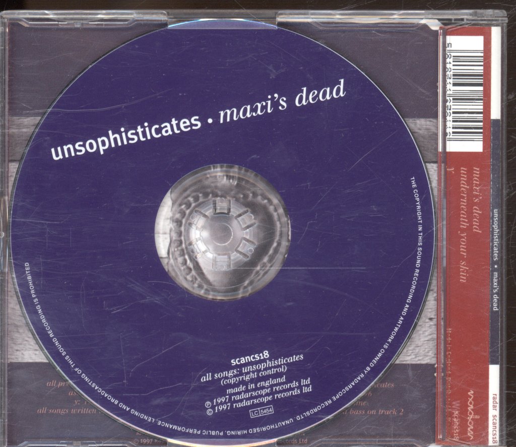 Unsophisticates - Maxi's Dead - Cd