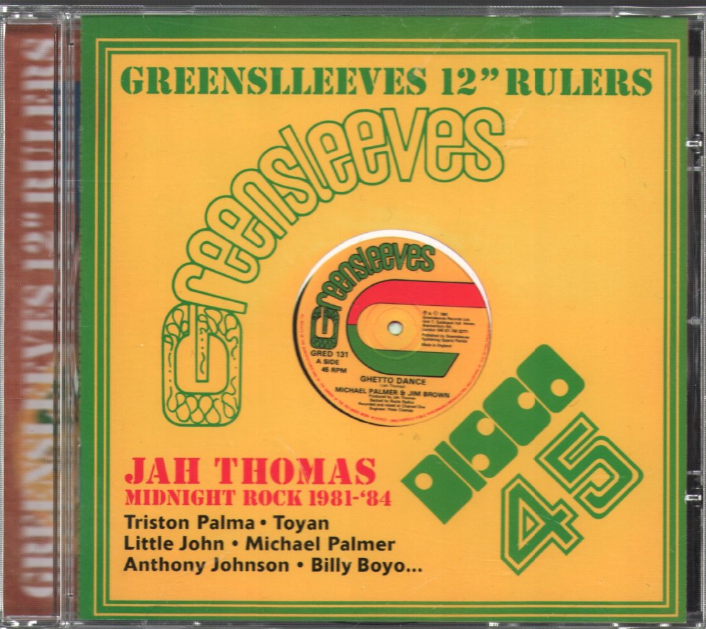 Jah Thomas - Greensleeves 12" Rulers - Midnight Rock 1981-'84 - Cd