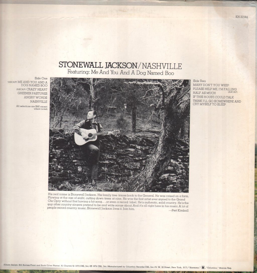 Stonewall Jackson - Nashville, Featuring: Me And You And A Dog Named Boo - Lp