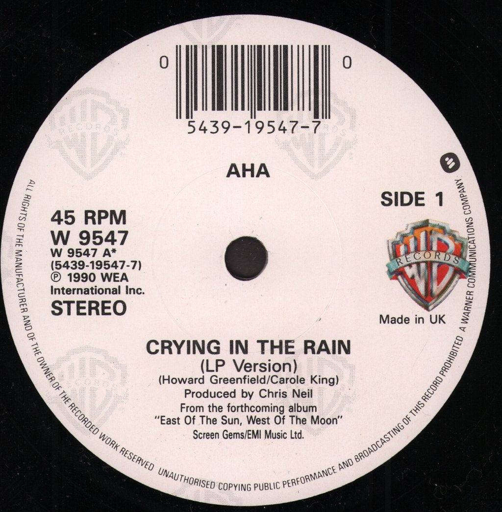 A-Ha - Crying In The Rain - 7 Inch