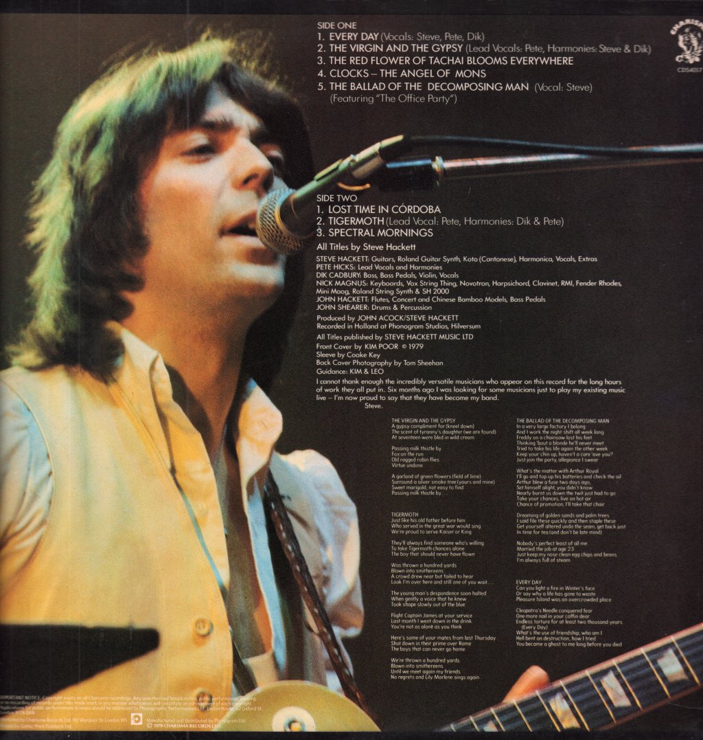 Steve Hackett - Spectral Mornings - Lp