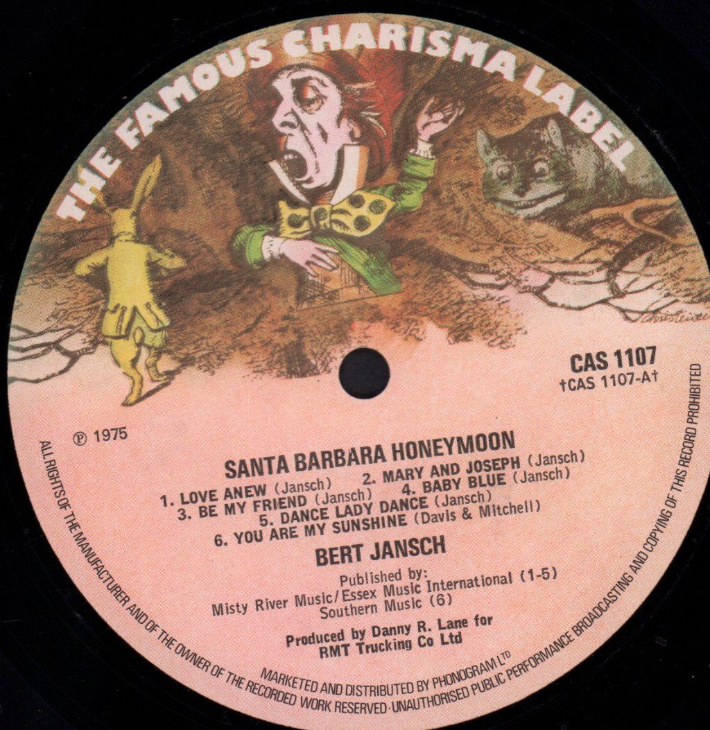 Bert Jansch - Santa Barbara Honeymoon - Lp