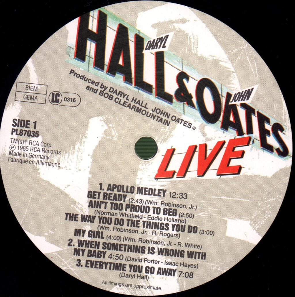 Hall And Oates - Live At The Apollo - Lp