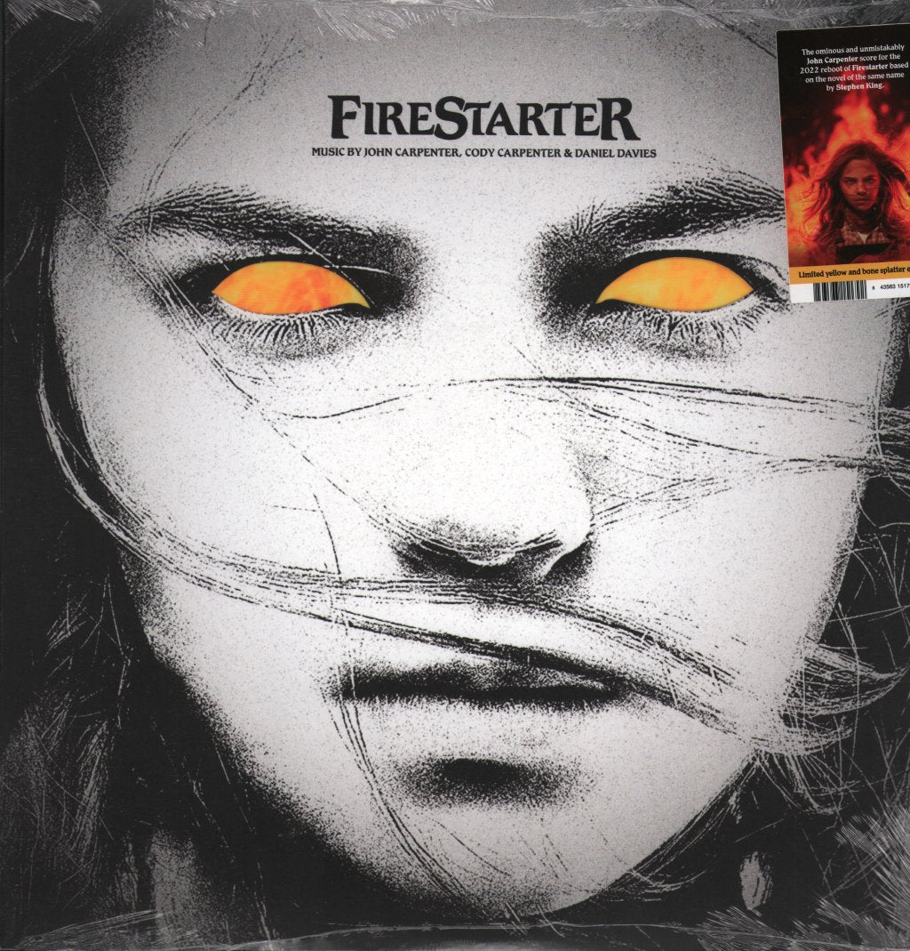 John Carpenter, Cody Carpenter and Daniel Davies - Firestarter Original Motion Picture Soundtrack (Yellow & Bone Splatter) - Lp