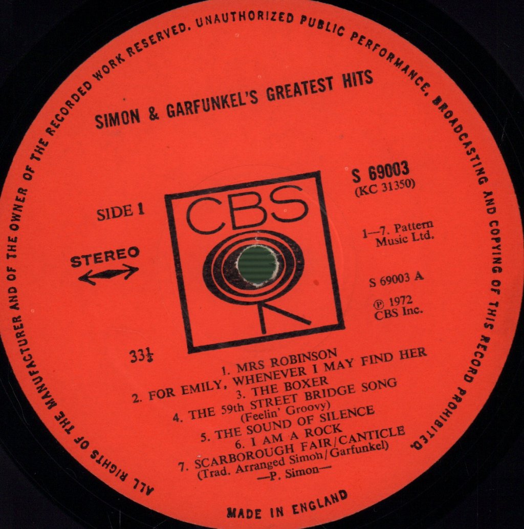 Simon And Garfunkel - Greatest Hits - Lp