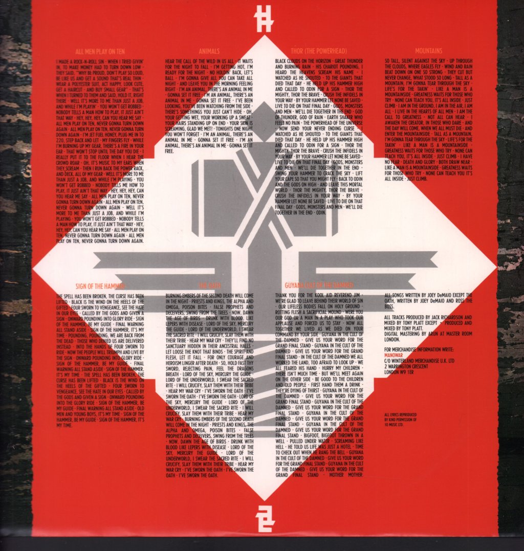 Manowar - Sign Of The Hammer - Lp
