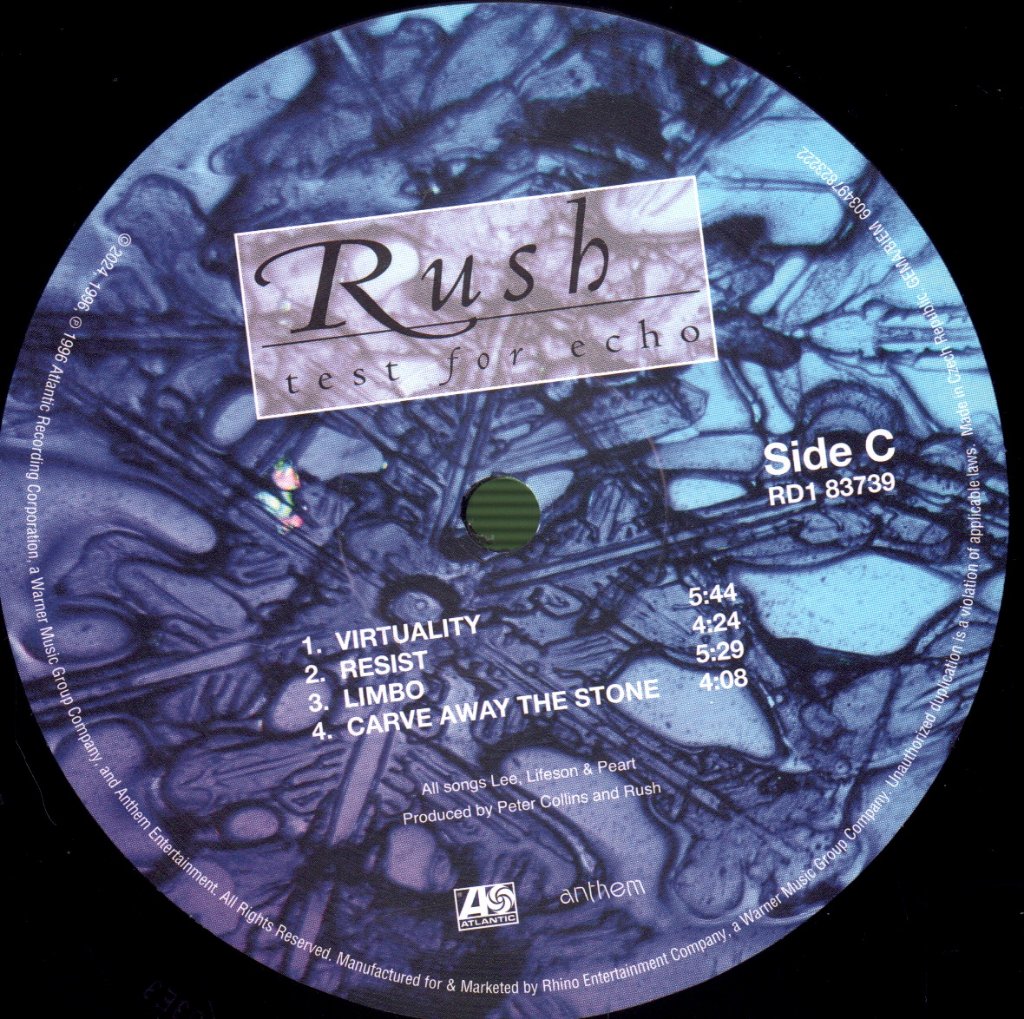 Rush - Test For Echo - Lp