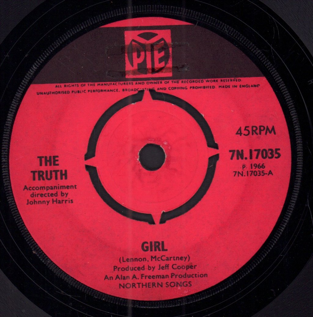 Truth (60'S Group) - Girl - 7 Inch