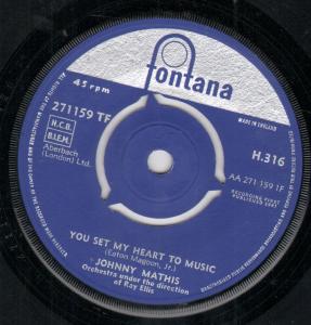 Johnny Mathis - You Set My Heart To Music - 7 Inch