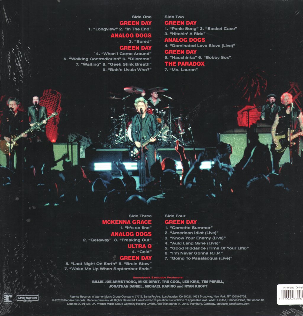 Green Day - Nimrod (The Soundtrack) - Double Lp