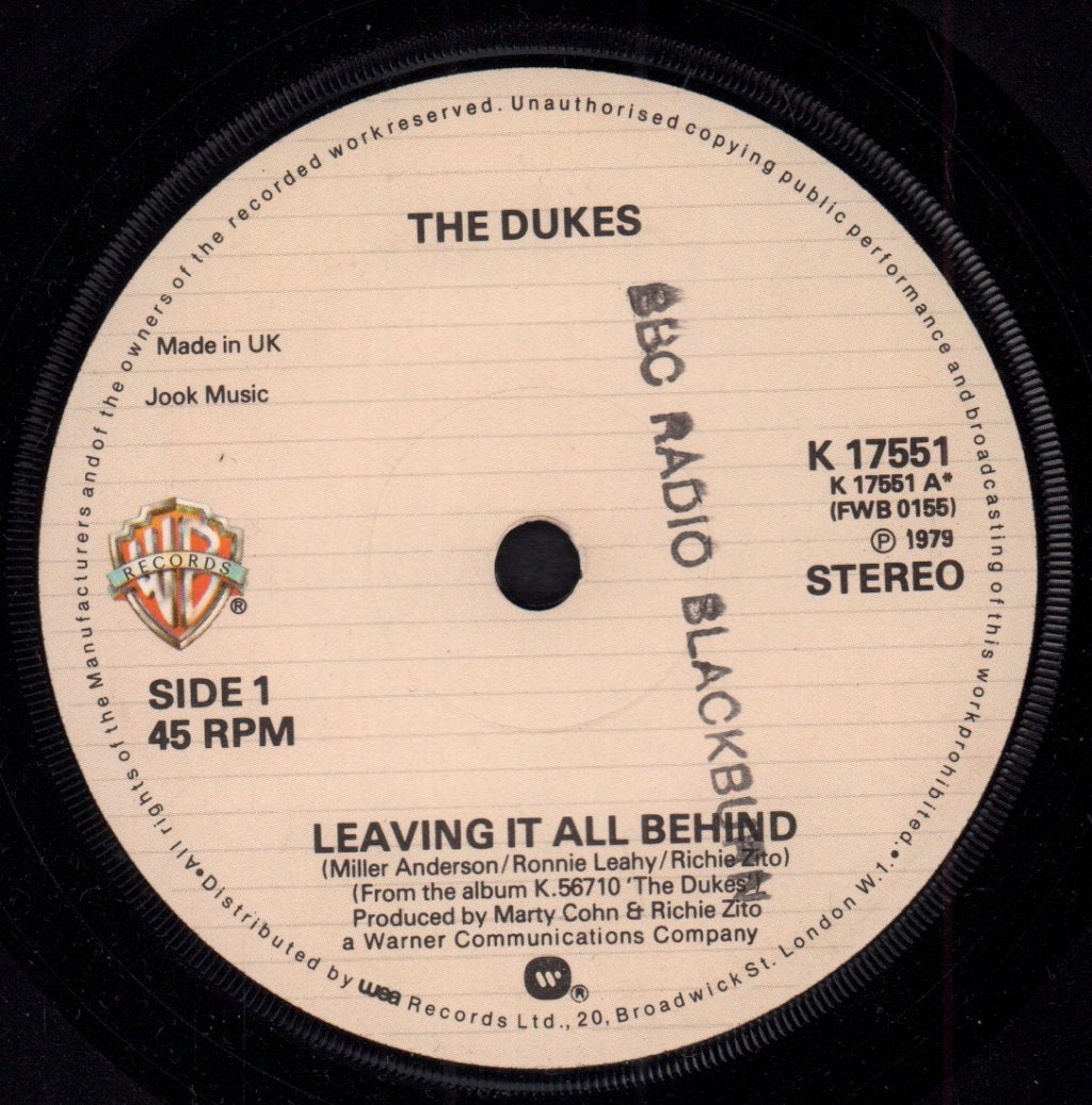 Dukes - Leaving It All Behind - 7 Inch