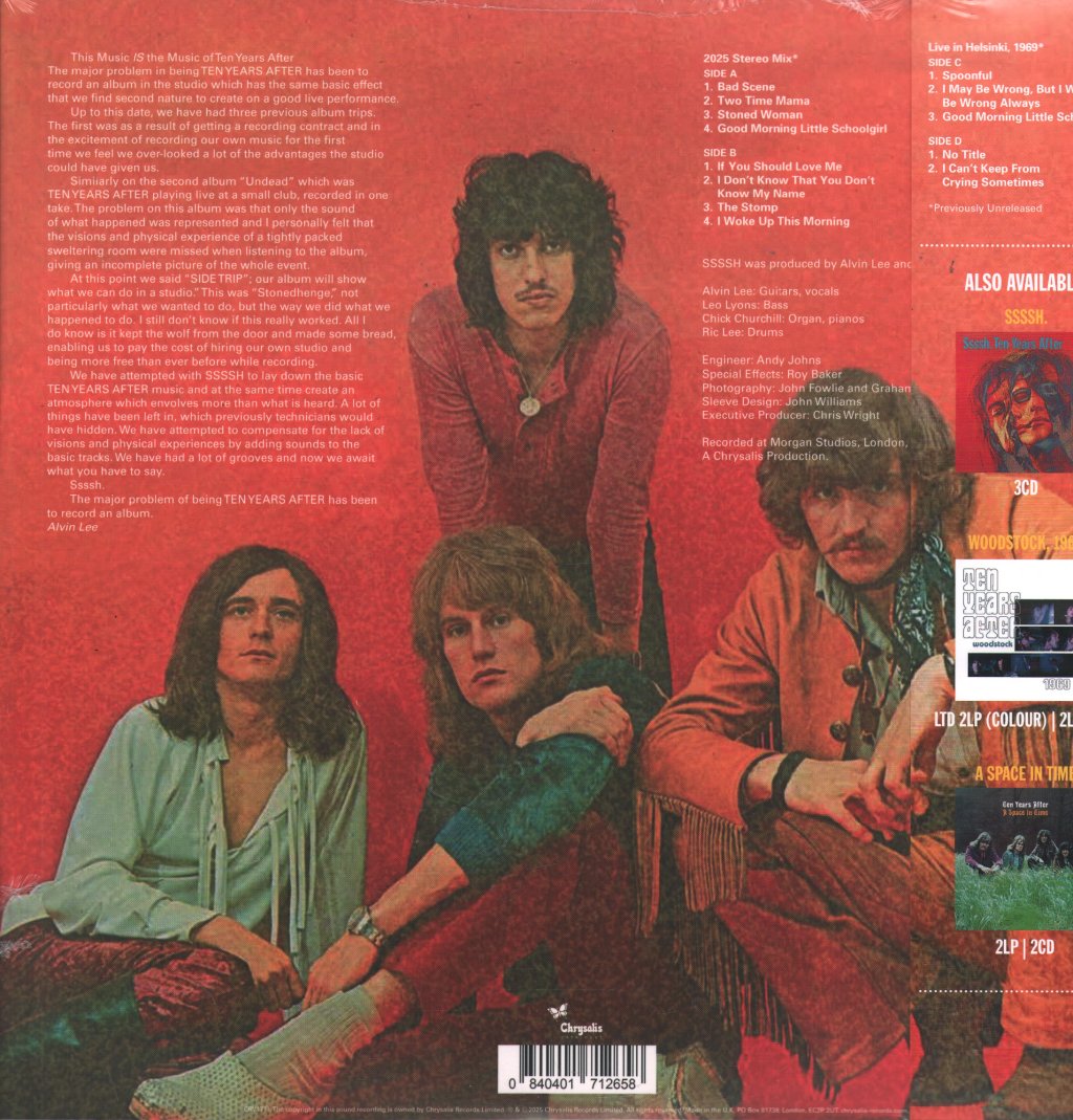 Ten Years After - Ssssh (Deluxe Edition) - Double Lp