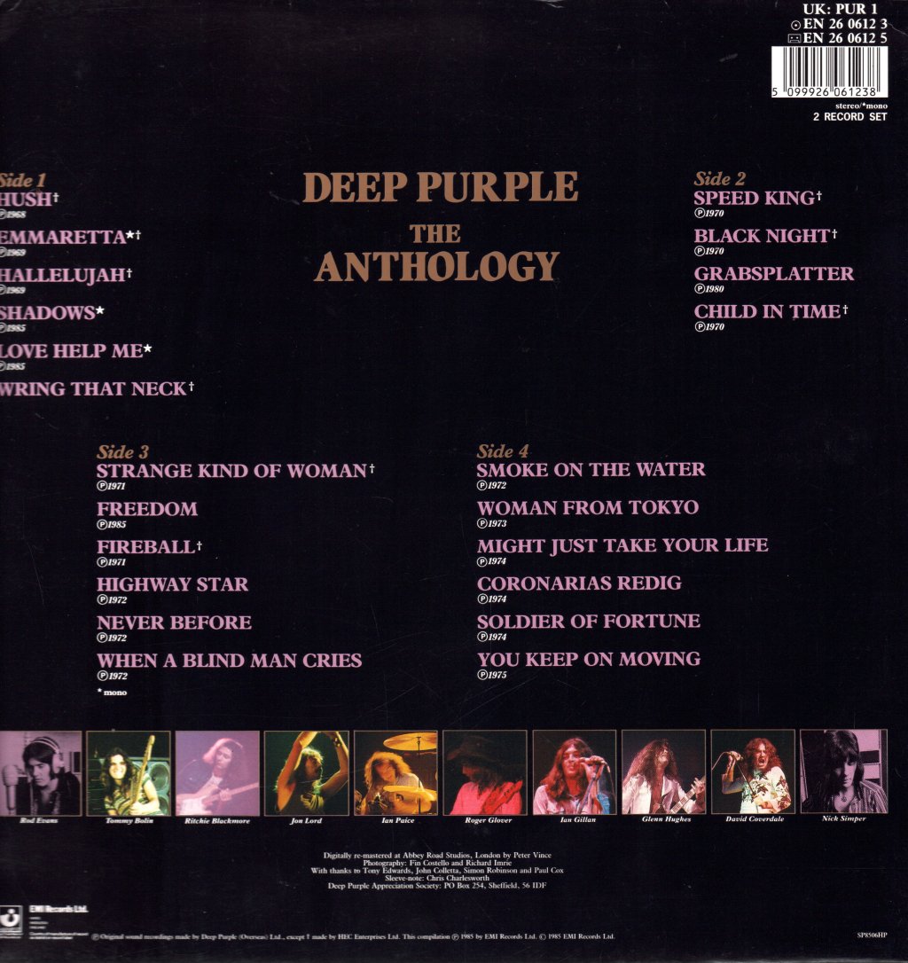 Deep Purple - Anthology - Double Lp