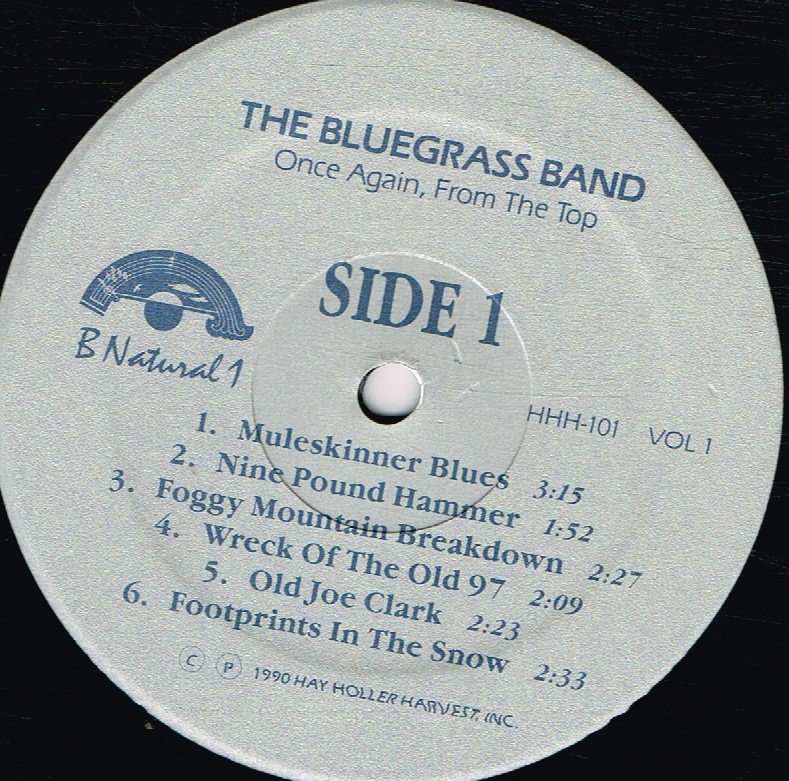 Bluegrass Band - Once Again, From The Top, Vol. 1 - Lp